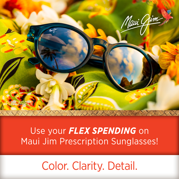 Maui Jim Prescription sunglasses are available at the Sunglass Shoppe in downtown Petoskey, Charlevoix, and Traverse City, Michigan. 