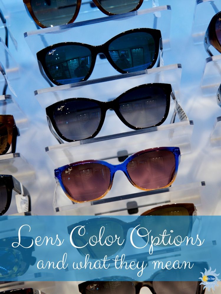 When sunglass shopping, it is important to know lens color options and what they mean. Find yours at the Sunglass Shoppe in Petoskey, Charlevoix and Traverse City, MI.